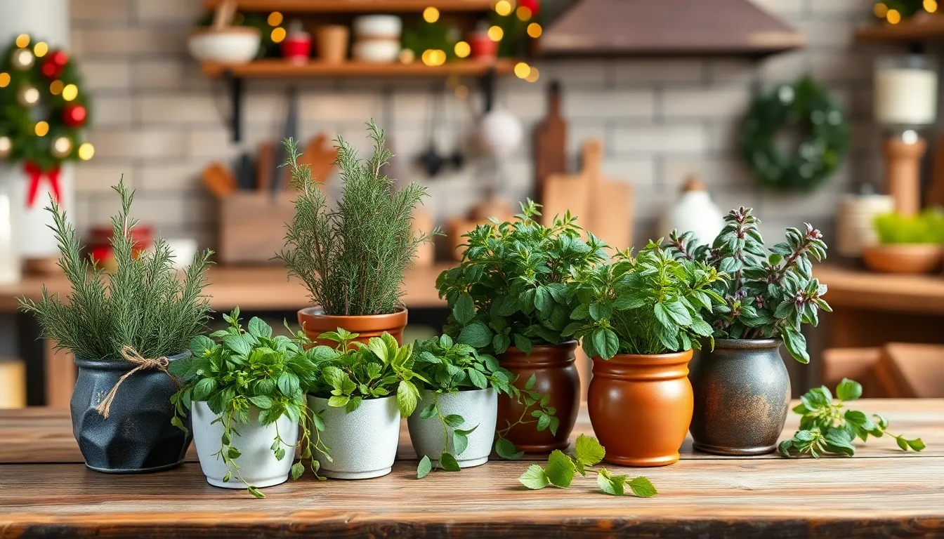 winter herbs